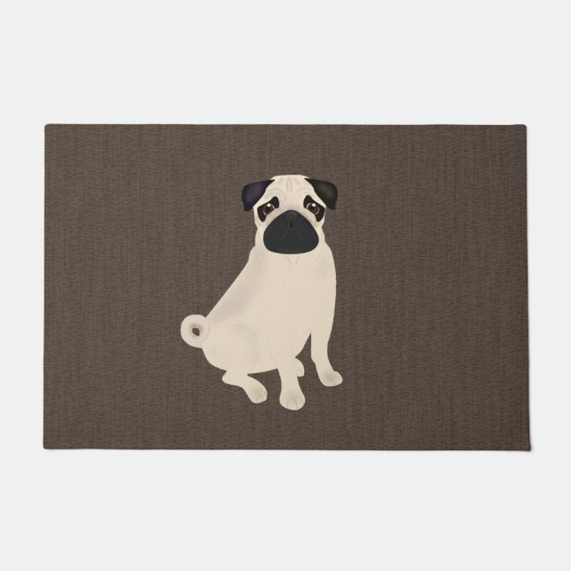 Pug Doormat Deurmat (Voorkant)