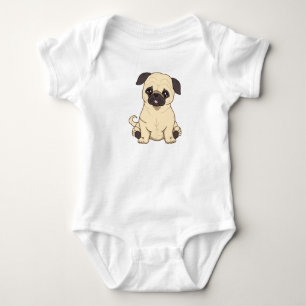 Pug Drawing by Pablo Fernandez Limited Edition Romper