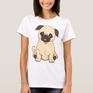 Pug Drawing by Pablo Fernandez Limited Edition T-shirt