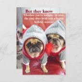 Pug Elfen Kaart (Voorkant / Achterkant)