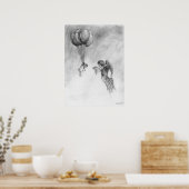 Pug en Angel Poster (Keuken)