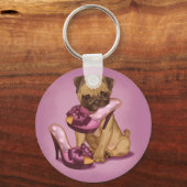 Pug- en boogschoenen sleutelhanger (Voorkant)