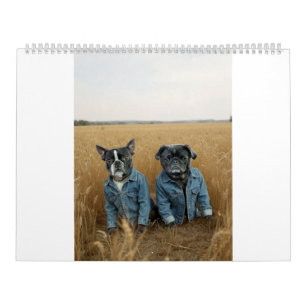 pug en Boston terrier kalender