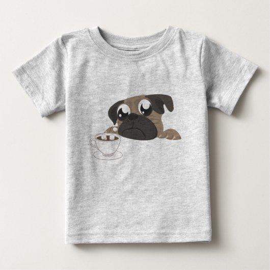 Pug en koffie (Voorkant)