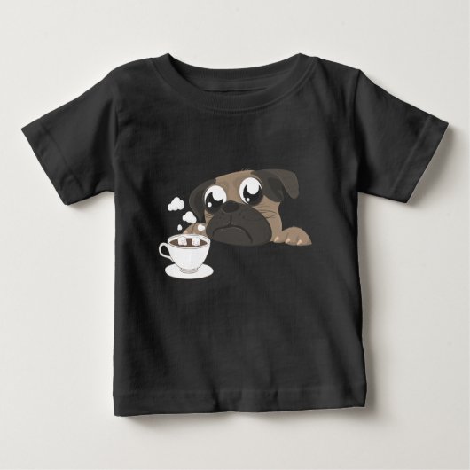 Pug en koffie (Voorkant)