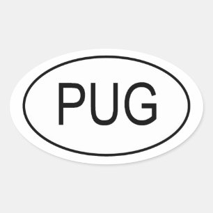 PUG euro Sticker