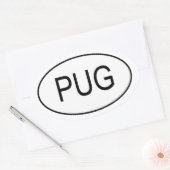 PUG euro Sticker (Envelop)