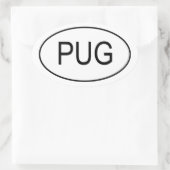 PUG euro Sticker (Tas)