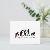 Pug Evolution Briefkaart (Staand voorkant)