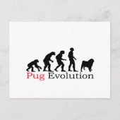 Pug Evolution Briefkaart (Voorkant)