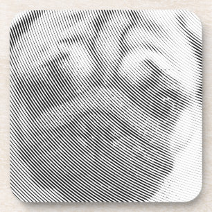 Pug Face Bier Onderzetter