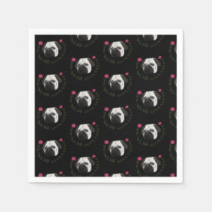 Pug Face, Dog Art Servet