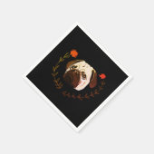 Pug Face, Dog Art Servet (Hoek)