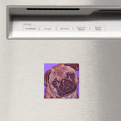 Pug Face Magnet Magneet (Insitu (Vaatwasser))