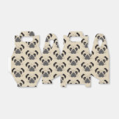 Pug Face Silhouette Bedankdoosjes (Uitgevouwen)
