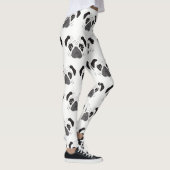 Pug Face Silhouette Leggings (Rechts)