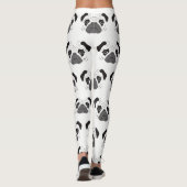 Pug Face Silhouette Leggings (Achterkant)