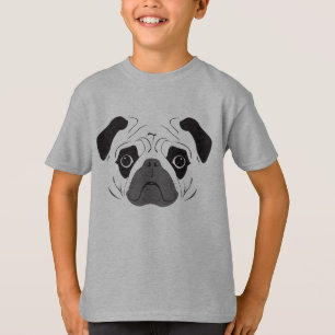 Pug Face Silhouette T-shirt