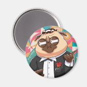 Pug Father Magnet Magneet (Voorkant / Achterkant)