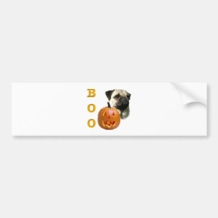 Pug (fawn) Boo Bumpersticker