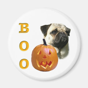 Pug (fawn) Boo Magneet