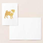 Pug-feestthema - Goud Folie Kaarten (Display)