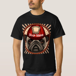 Pug Firefighter T-shirt