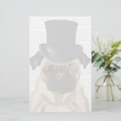 Pug, Formele hond en Pet Briefpapier (Staand voorkant)