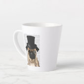 Pug, Formele hond en Pet Latte Mok (Linkerhoek)
