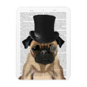 Pug, Formele hond en Pet Magneet (Verticaal)