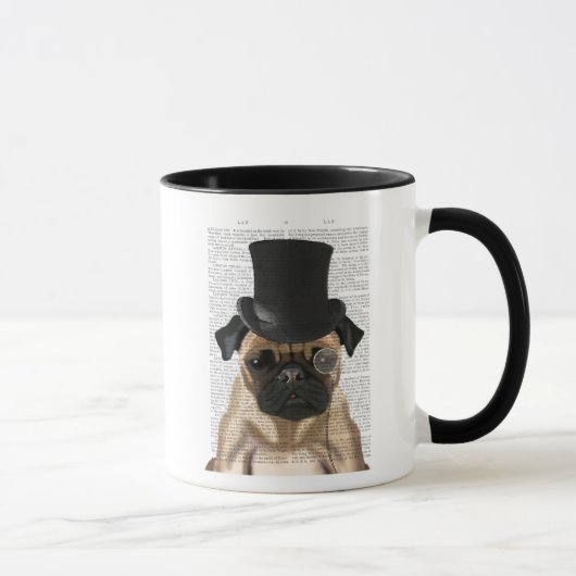 Pug, Formele hond en Pet Mok (Rechts)