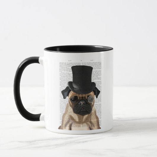 Pug, Formele hond en Pet Mok (Links)