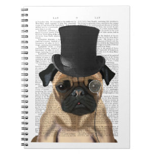 Pug, Formele hond en Pet Notitieboek