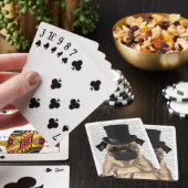 Pug, Formele hond en Pet Pokerkaarten (Insitu)