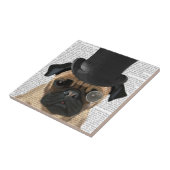 Pug, Formele hond en Pet Tegeltje (Zijkant)