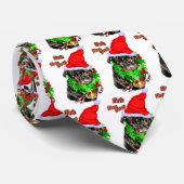 Pug Funny kerstcadeautjes Stropdas (Opgerold)