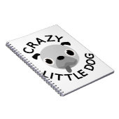 Pug Gekke Kleine Hond Notitieboek (Rechterzijde)