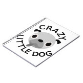 Pug Gekke Kleine Hond Notitieboek (Linkerzijde)