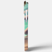 Pug geniet van strandschilderkunst Case-Mate iPhone case (Achterkant / Links)