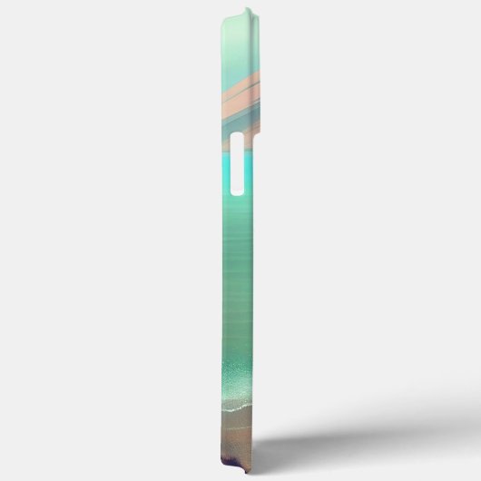 Pug geniet van strandschilderkunst Case-Mate iPhone case (Achterkant / Rechts)