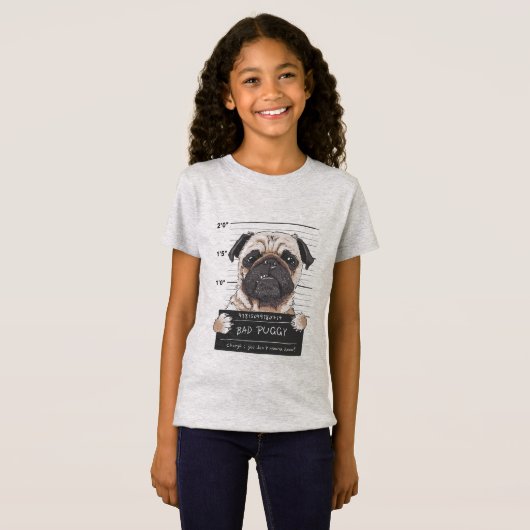 Pug gevangene t-shirt (Voorkant volledig)