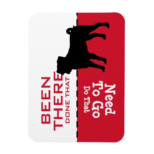 Pug Go Potty  Je Word Magnet-teken Magneet (Verticaal)
