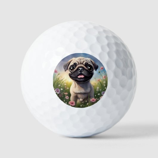 Pug Golfballen (Voorkant)