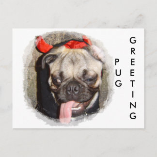 Pug Greeting Briefkaart