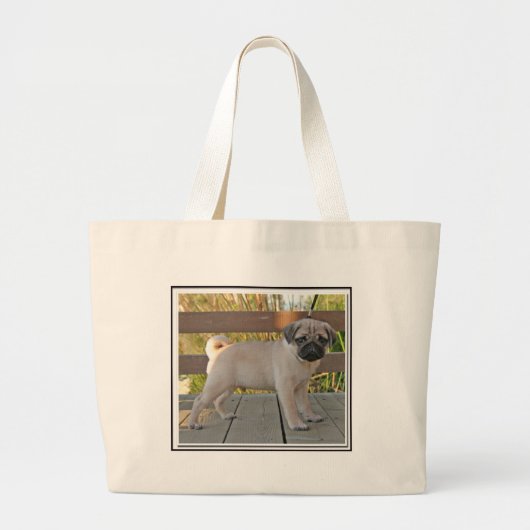 Pug Grote Tote Bag (Voorkant)