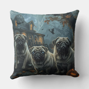 Pug Halloween Nacht Hond Delight Kussen