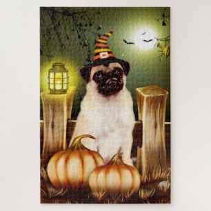 Pug Halloween puzzel Legpuzzel