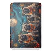 Pug Halloween Spooky Badmat (Voorkant Verticaal)