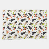 Pug Halloween Theedoek (Horizontaal)