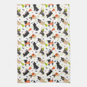 Pug Halloween Theedoek (Verticaal)
